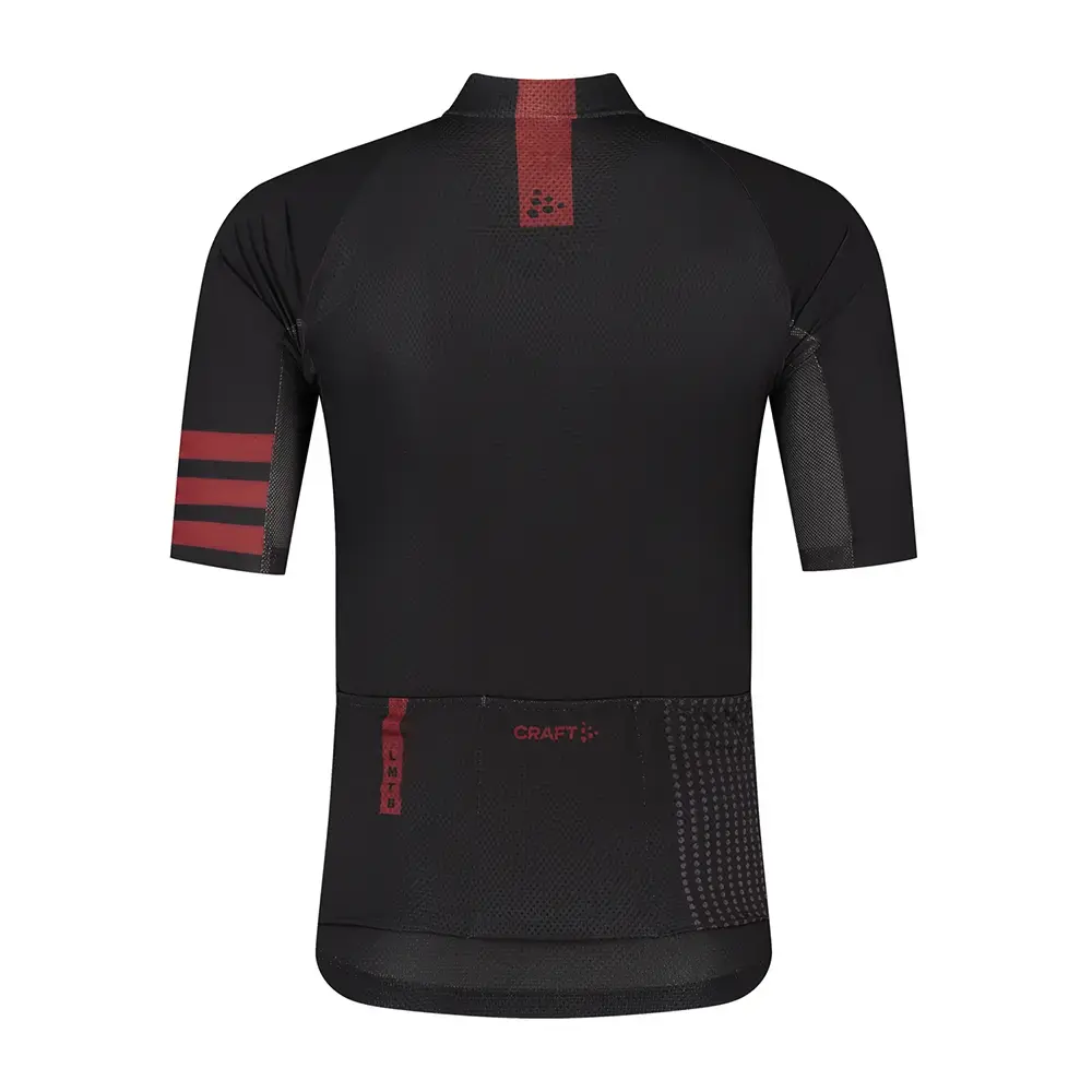 Craft LMTD 3.0 Fietsshirt Korte Mouwen Zwart/Rood Heren