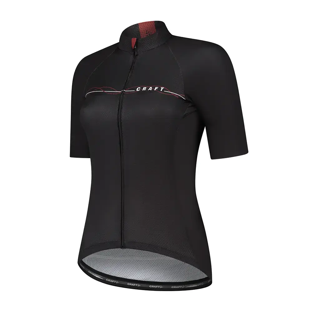 Craft LMTD 3.0 Fietsshirt Korte Mouwen Zwart/Rood Dames