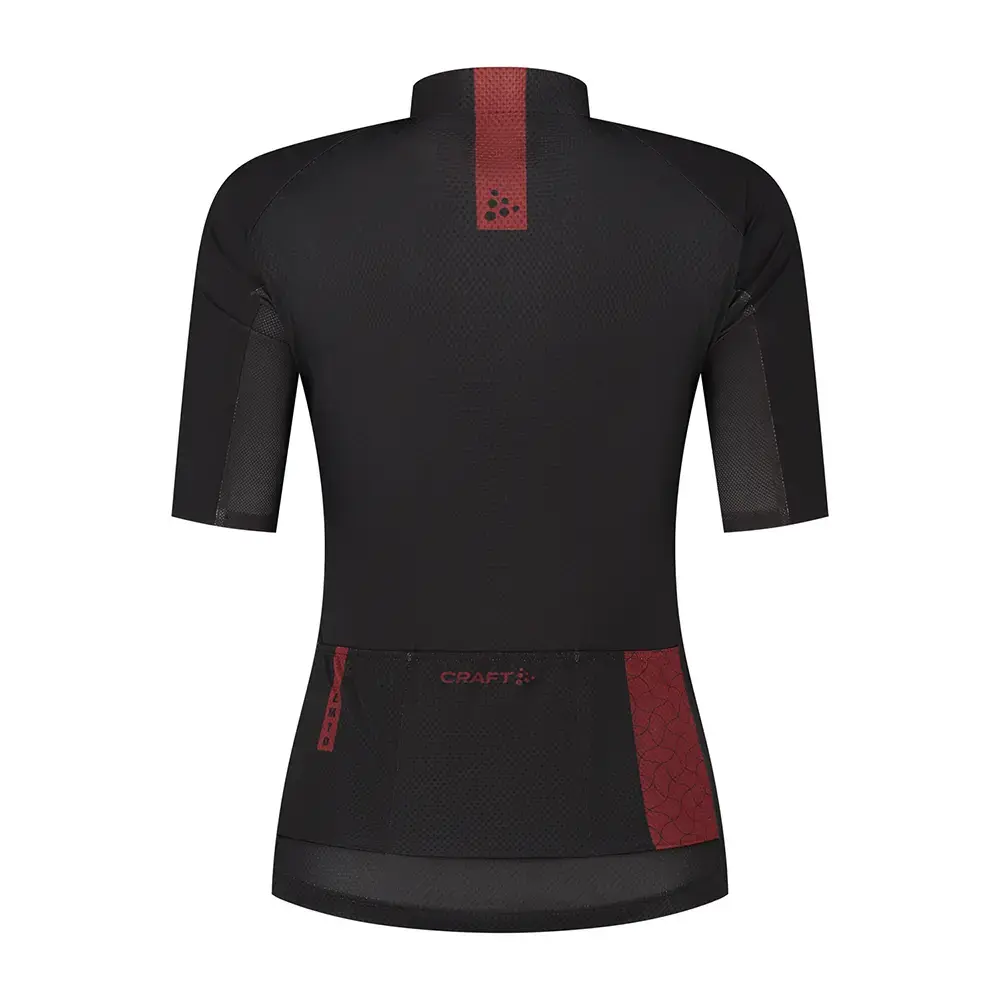Craft LMTD 3.0 Fietsshirt Korte Mouwen Zwart/Rood Dames