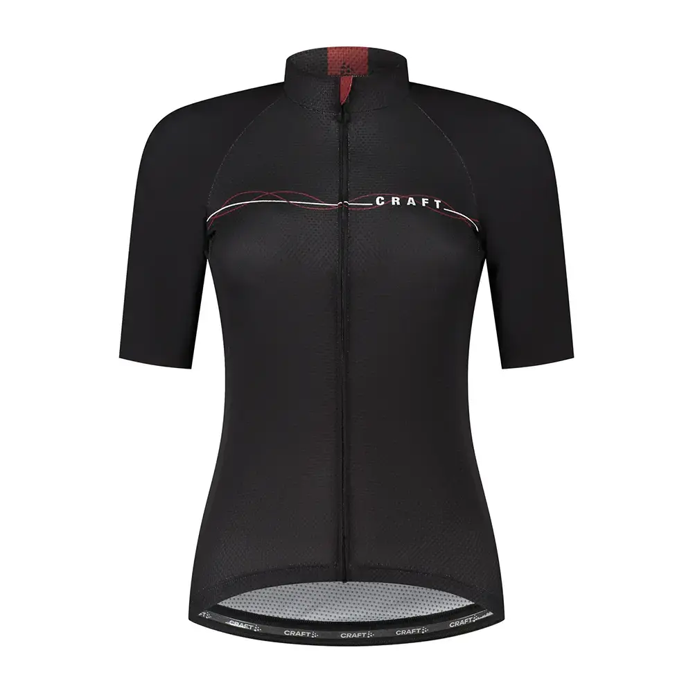 Craft LMTD 3.0 Fietsshirt Korte Mouwen Zwart/Rood Dames