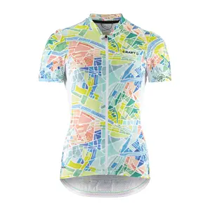 Craft ADV Endurance Graphic Fietsshirt Korte Mouwen Wit/Multi Dames