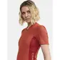 Craft ADV Endurance Fietsshirt Korte Mouwen Oranje/Rood Dames