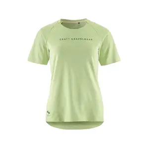 Craft ADV Gravel Fietsshirt Korte Mouwen Lichtgroen Dames