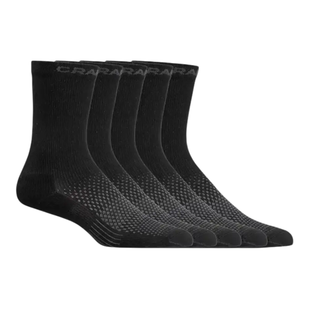 CRAFT CORE Dry High Sportsokken Zwart 5-Pack