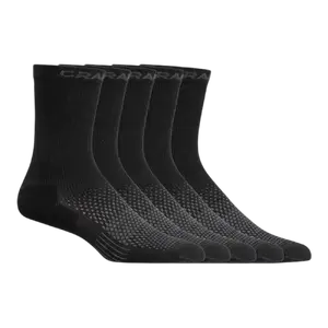 Craft CORE Dry High Sportsokken Zwart 5-Pack