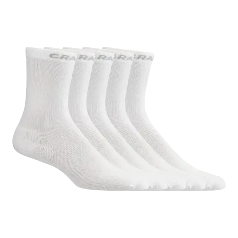CRAFT CORE Dry High Sportsokken Wit 5-Pack
