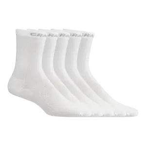 Craft CORE Dry High Sportsokken Wit 5-Pack