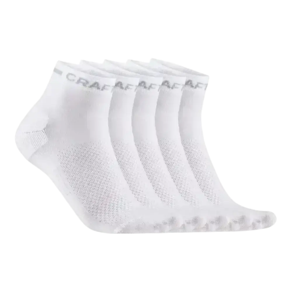 CRAFT CORE Dry Mid Sportsokken Wit 5-Pack