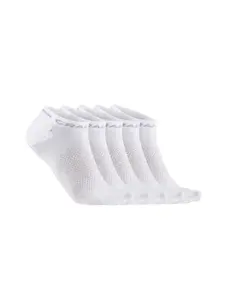 Craft CORE Dry Shaftless Sportsokken Wit 5-Pack