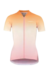 Craft ADV Endurance Graphic Fietsshirt Korte Mouwen Oranje/Roze Dames