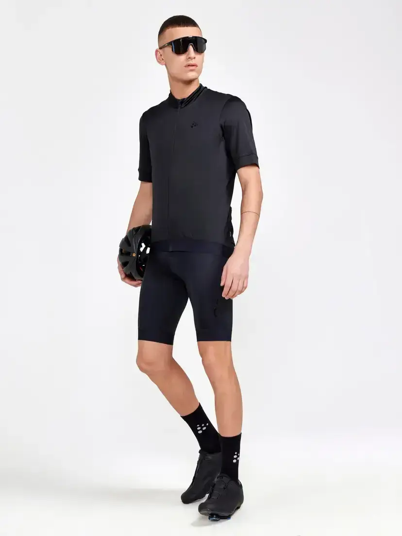 Craft Core Essence Fietsshirt Korte Mouwen Zwart Heren