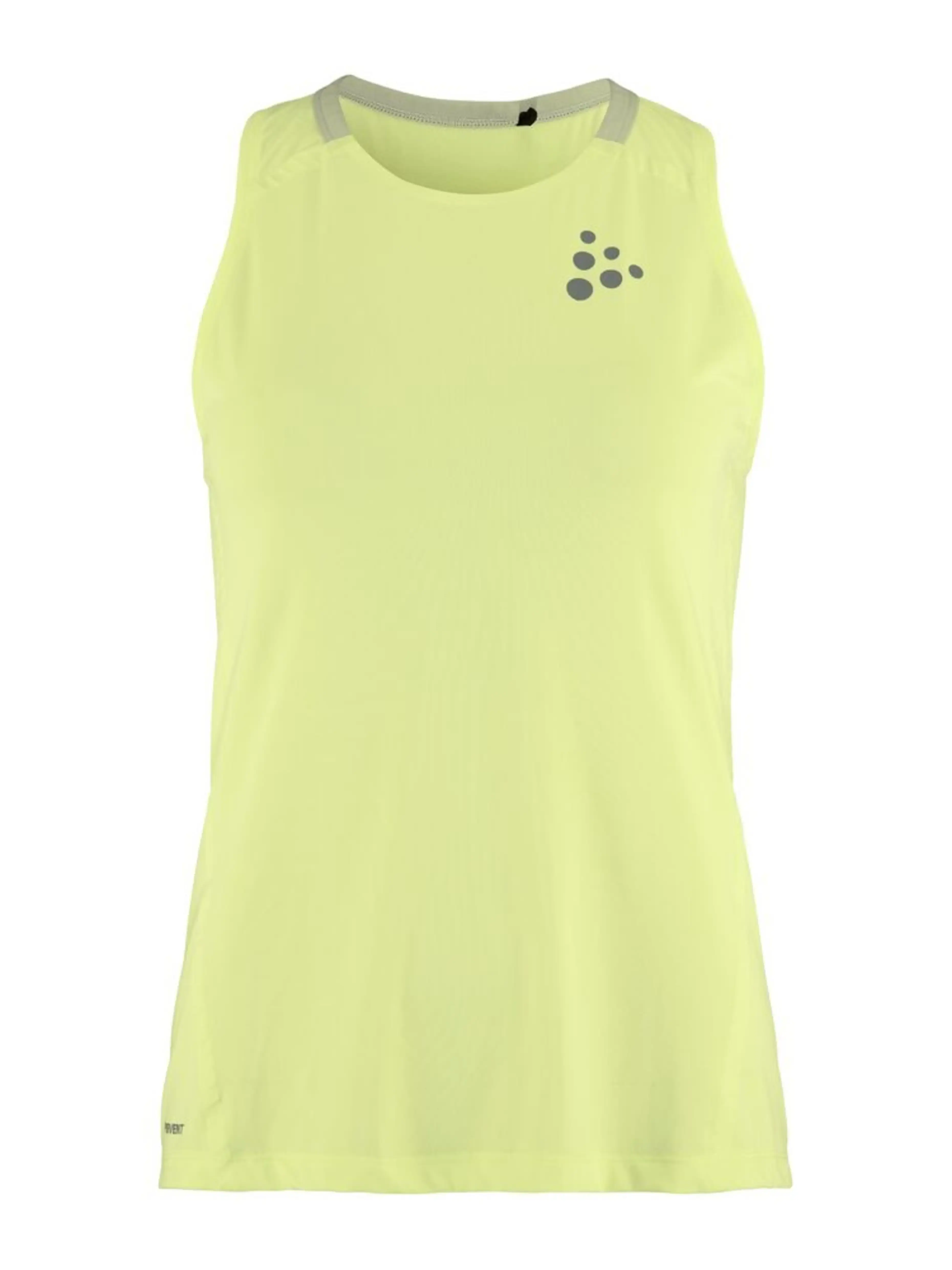 Craft Pro Hypervent 2 Hardloop Singlet Geel Dames
