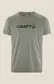 Craft CORE Unifly Logo Hardloopshirt Korte Mouwen Grijs/Groen Heren
