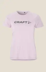 Craft CORE Unify Logo Hardloopshirt Korte Mouwen Lichtroze Dames