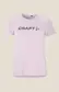Craft CORE Unify Logo Hardloopshirt Korte Mouwen Lichtroze Dames
