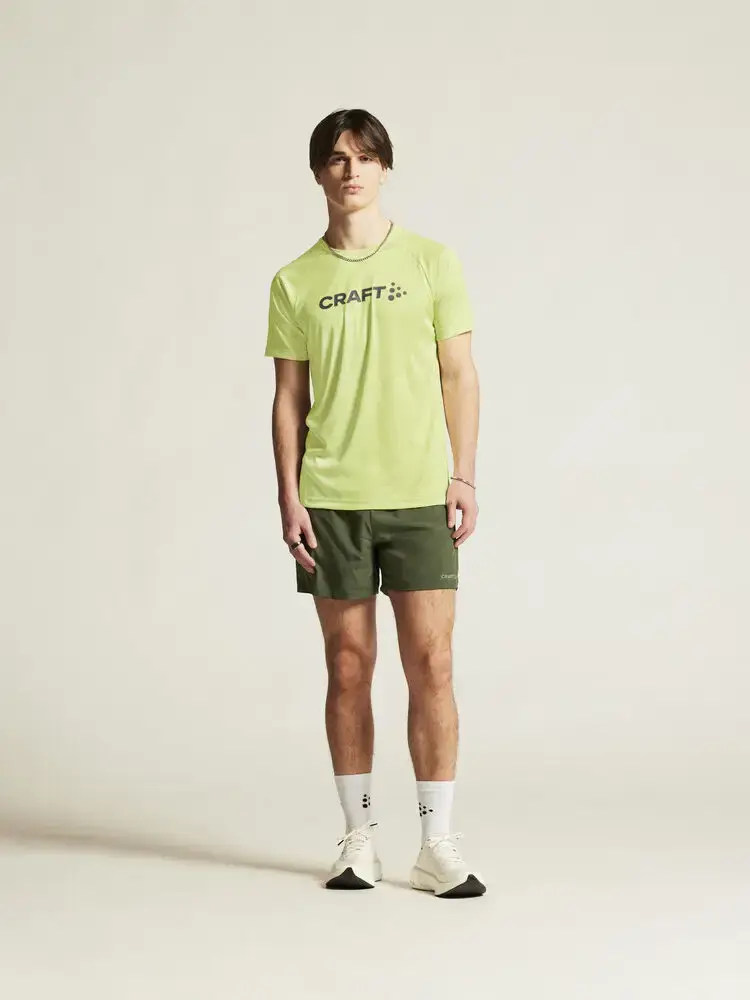Craft CORE Essence 2 Hardloopbroek Kort Groen Heren