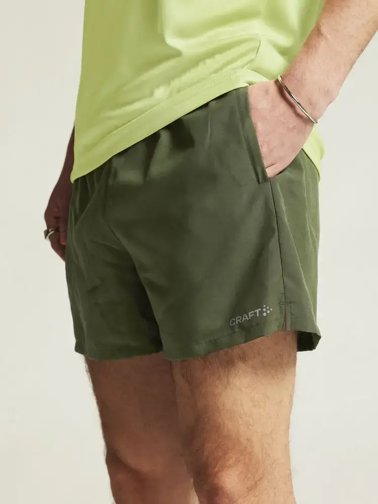 Craft CORE Essence 2 Hardloopbroek Kort Groen Heren