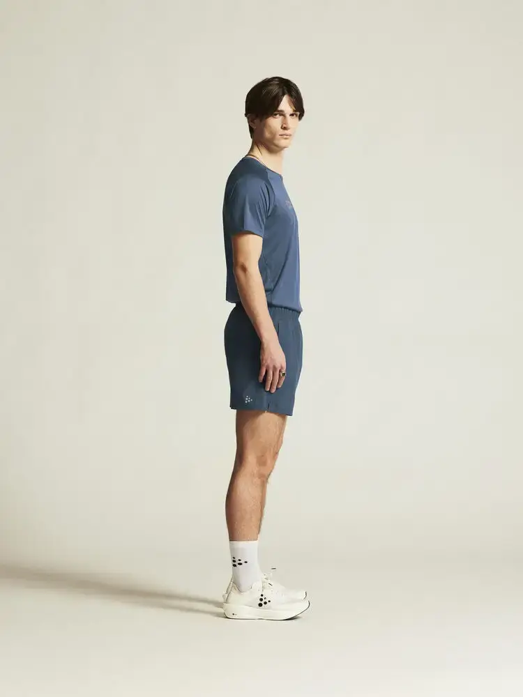 Craft CORE Essence 2 Hardloopbroek Kort Blauw Heren