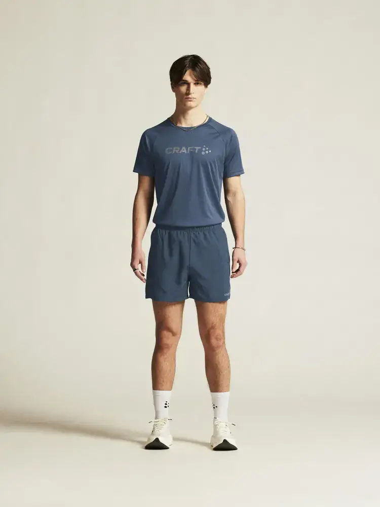 Craft CORE Essence 2 Hardloopbroek Kort Blauw Heren