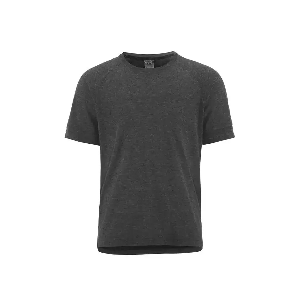 CRAFT Wool Hardloopshirt Korte Mouwen Zwart Melange Heren
