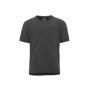 Craft Wool Hardloopshirt Korte Mouwen Zwart Melange Heren