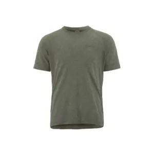 Craft Wool Hardloopshirt Korte Mouwen Legergroen Melange Heren