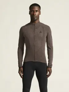 Craft CORE Bike Essence Wool Fietsshirt Lange Mouwen Bruin Heren