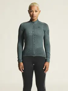 Craft CORE Bike Essence Wool Fietsshirt Lange Mouwen Groen Dames