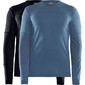 Craft CORE 2-pack Thermoshirt Lange Mouwen Zwart/Blauw-Grijs Heren