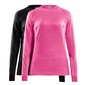 Craft CORE 2-pack Thermoshirt Lange Mouwen Roze/Zwart Dames