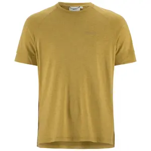 Craft Wool Hardloopshirt Korte Mouwen Groen Melange Heren