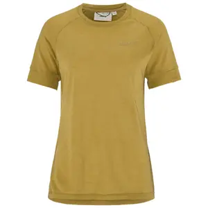 Craft Wool Hardloopshirt Korte Mouwen Groen Melange Dames