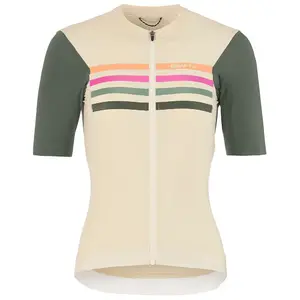 Craft ENDUR Training Fietsshirt Korte Mouwen Bruin/Groen Dames