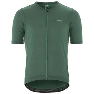 Craft Everyday Wool Fietsshirt Korte Mouwen Groen Melange Heren