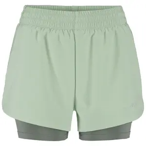 Craft ADV Essence 2 2-IN-1 Hardloopbroek Kort Lichtgroen Dames
