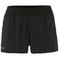 Craft Hypervent Structure Hardloopbroek Kort Zwart Dames