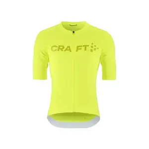 Craft ENDUR Logo Fietsshirt Korte Mouwen Fluo/Geel Heren
