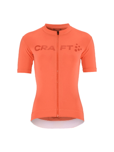 Craft ENDUR Logo Fietsshirt Korte Mouwen Oranje/Roze Dames