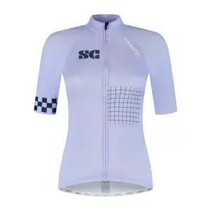 Craft Simone Cornelisse Fietsshirt Korte Mouwen Paars/Blauw Dames