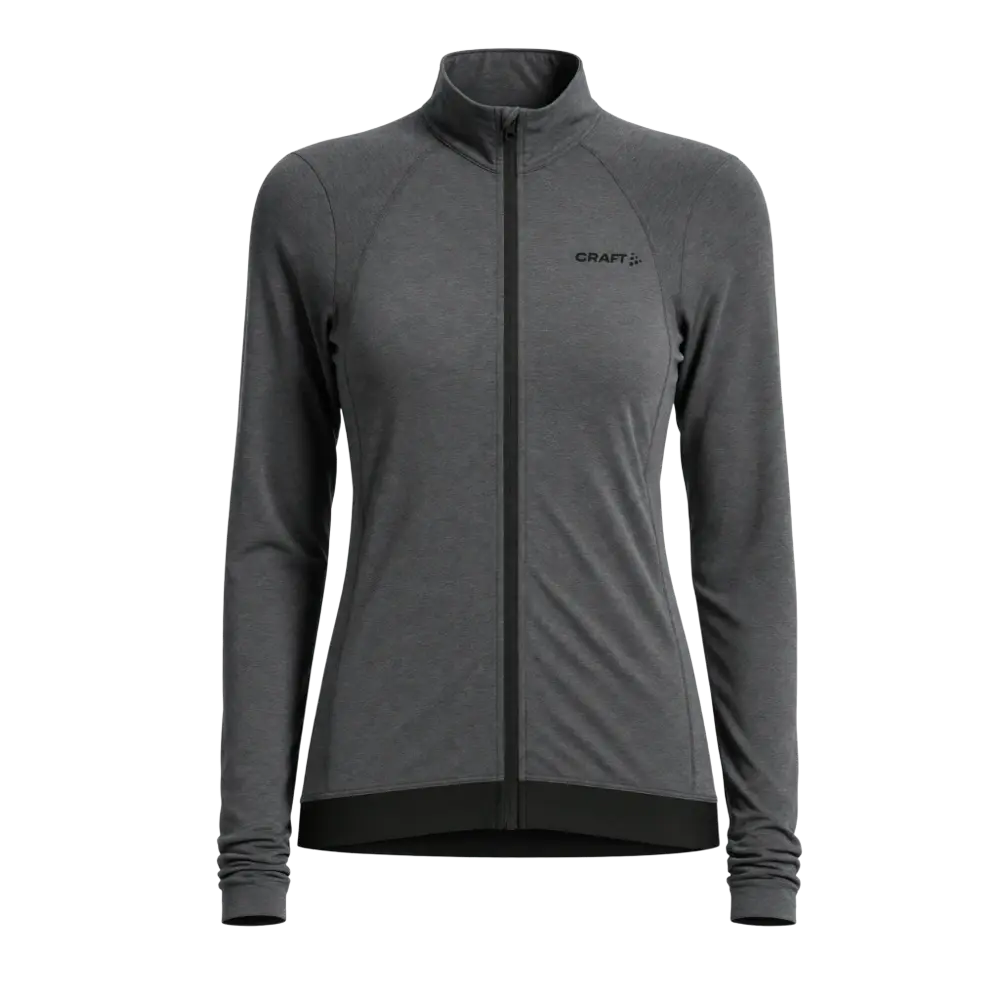 CRAFT Bike SubZ Wool Fietsshirt Lange Mouwen Zwart Melange Dames
