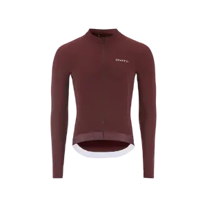 Craft Endurance Training Fietsshirt Lange Mouwen Donkerrood Heren