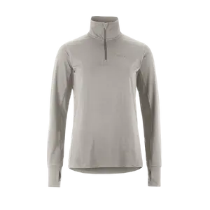 CRAFT Flow HZ Hardloopshirt Lange Mouwen Grijs Melange Dames