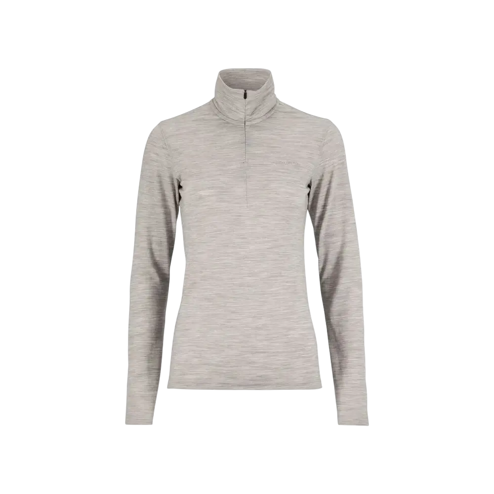 CRAFT Wool 95 HZ Thermoshirt Lange Mouwen Grijs Melange Dames