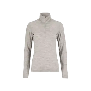 CRAFT Wool 95 HZ Thermoshirt Lange Mouwen Grijs Melange Dames