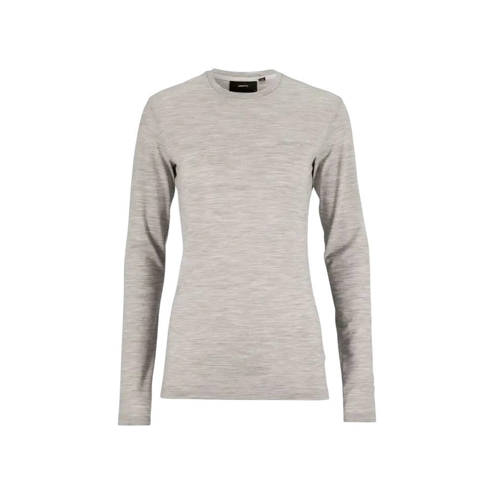 CRAFT Wool 95 CN Thermoshirt Lange Mouwen Grijs Melange Dames
