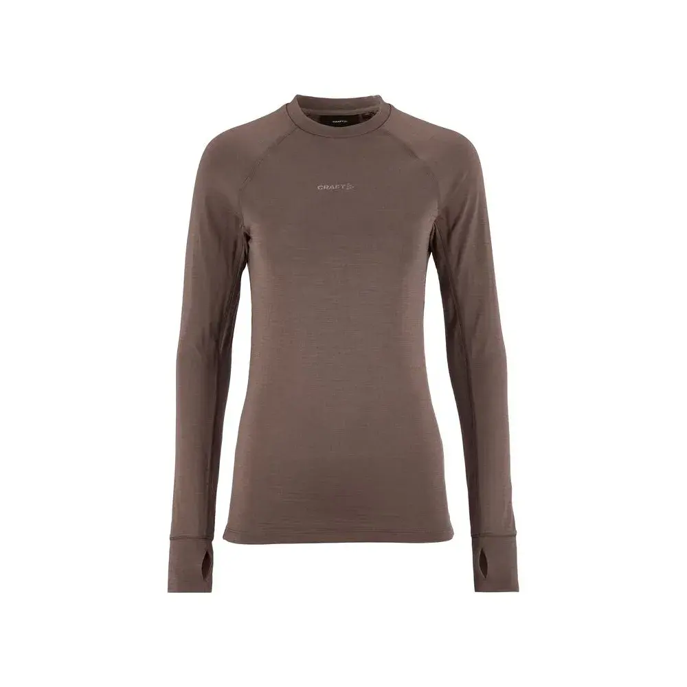CRAFT Wool Comfort RN Thermoshirt Lange Mouwen Zwart Dames