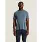 CRAFT Wool Hardloopshirt Korte Mouwen Blauw Melange Heren — afbeelding 3