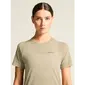 CRAFT Wool Hardloopshirt Korte Mouwen Lichtbruin Melange Dames — afbeelding 7