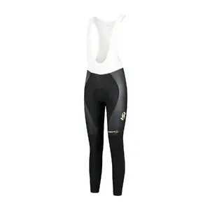 Craft Simone Cornelisse Fietsbroek Lang Met Zeem Zwart/Geel Dames