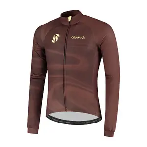 Craft Simone Cornelisse Fietsshirt Lange Mouwen Bruin Heren